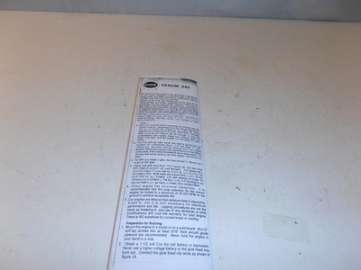 Cox Venom .049 Manual