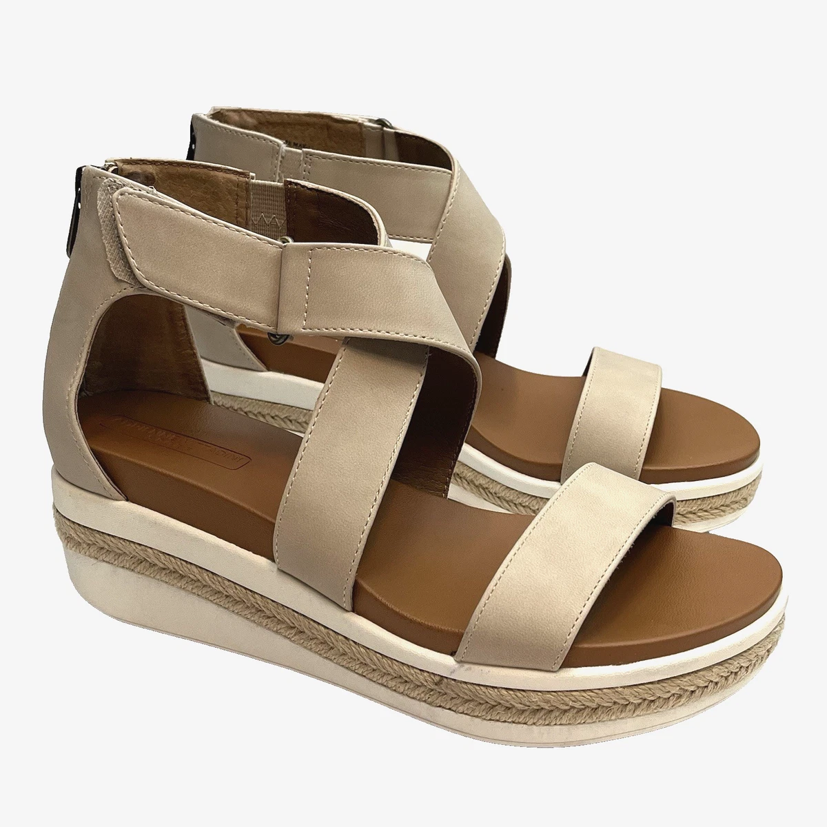Adrienne Vittadini Wedge Mid (2-2.9 in) Heel Height Sandals for