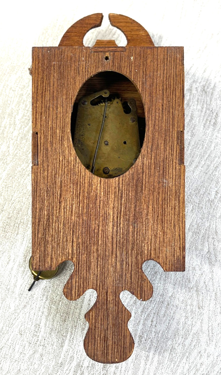 Antique German Novelty Wall Clock Working