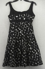 Jones Wear Dress Women's Black & White Polka Dot Sleeveless Dress Size 4