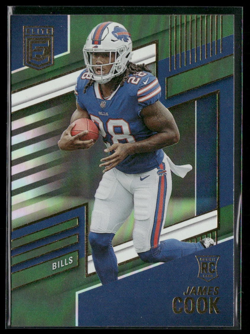 James Cook 2022 Donruss Elite #116 RC Green Buffalo Bills