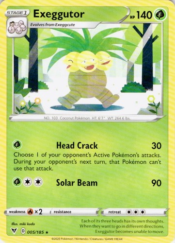 Exeggutor 005/185 Rare Vivid Voltage Pokemon Lightly Played