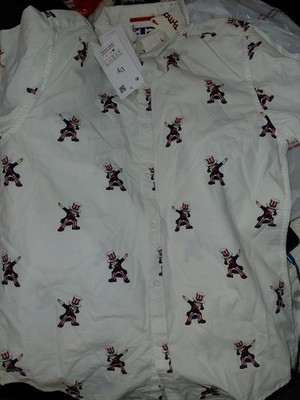 Denim & Flower dabbing Uncle Sam size small