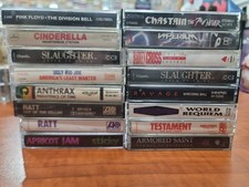 Heavy Metal Rock Hair Metal Cassette Tape Lot 16 Total
