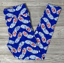 NEW Vintage Lularoe TC Leggings Blue Retro Flip Cell Phone Tall and Curvy