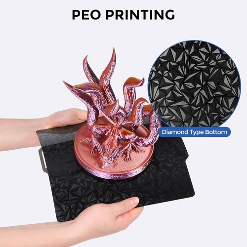 High-Quality Double-Sided PEO+PET Build Plate, Carbon Fiber & Diamond Textures - Bild 9 von 10
