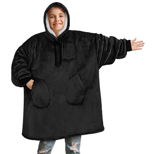 Blanket Sweatshirt Sherpa Lining Comfy 