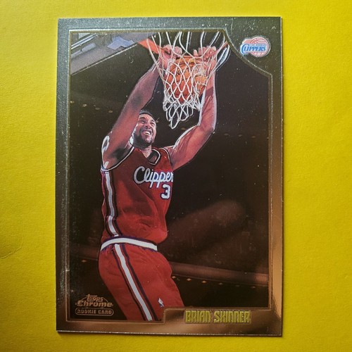 BRIAN SKINNER - ROOKIE RC #141 LA CLIPPERS - BAYLOR BEARS 1998-99 TOPPS CHROME - Picture 3 of 3