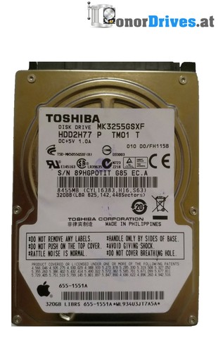 Toshiba - MK3255GSXF - 320 GB - SATA - G002439-0A*