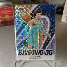 2023-24 Panini Mosaic Basketball #13 LaMelo Ball Give and Go Silver Mosaic Prizm