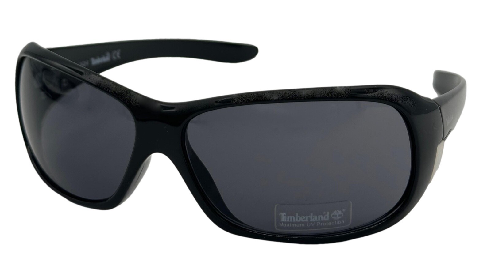 Timberland Mens Sunglass Black Rectangle Plastic,  Smoke Lens TB7126 1A