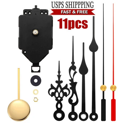 Quartz Wall Clock Pendulum Swing Movement Mechanism DIY Kit Chime Repair Part US