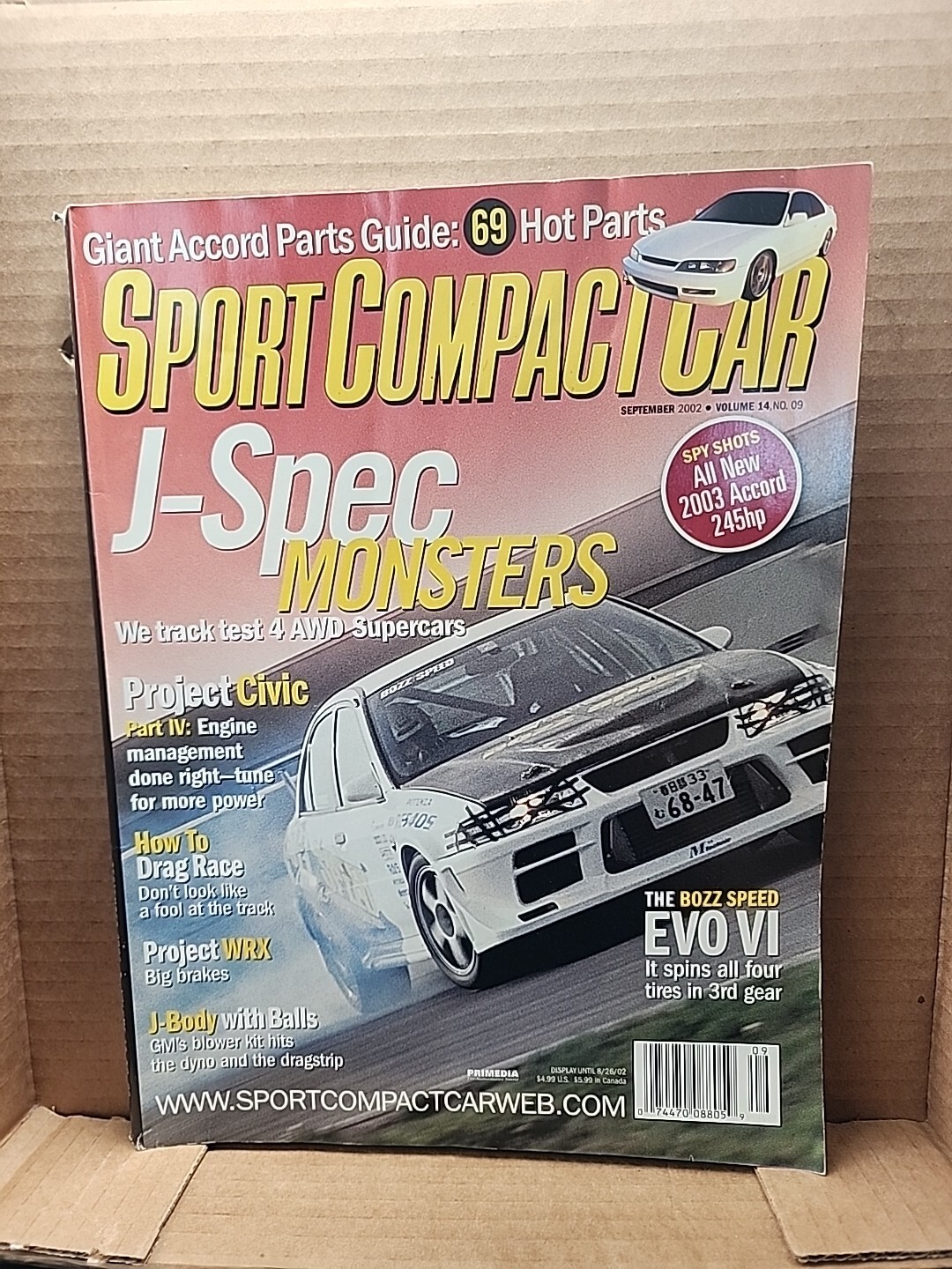 Sport Compact Car Magazine September 2002 Honda Accord Civic WRX EVO eBay