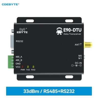 RS232/RS485 LoRa 33dBm 433MHz16km Modbus Automatic Relay Wireless RF Transceiver