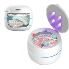 Dental Ultrasonic UV Cleaning False Teeth Aligner Retainer Denture Cleaner