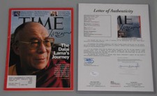 DALAI LAMA Hand Signed Time Magazine + JSA COA  **BUY 100% GENUINE** 