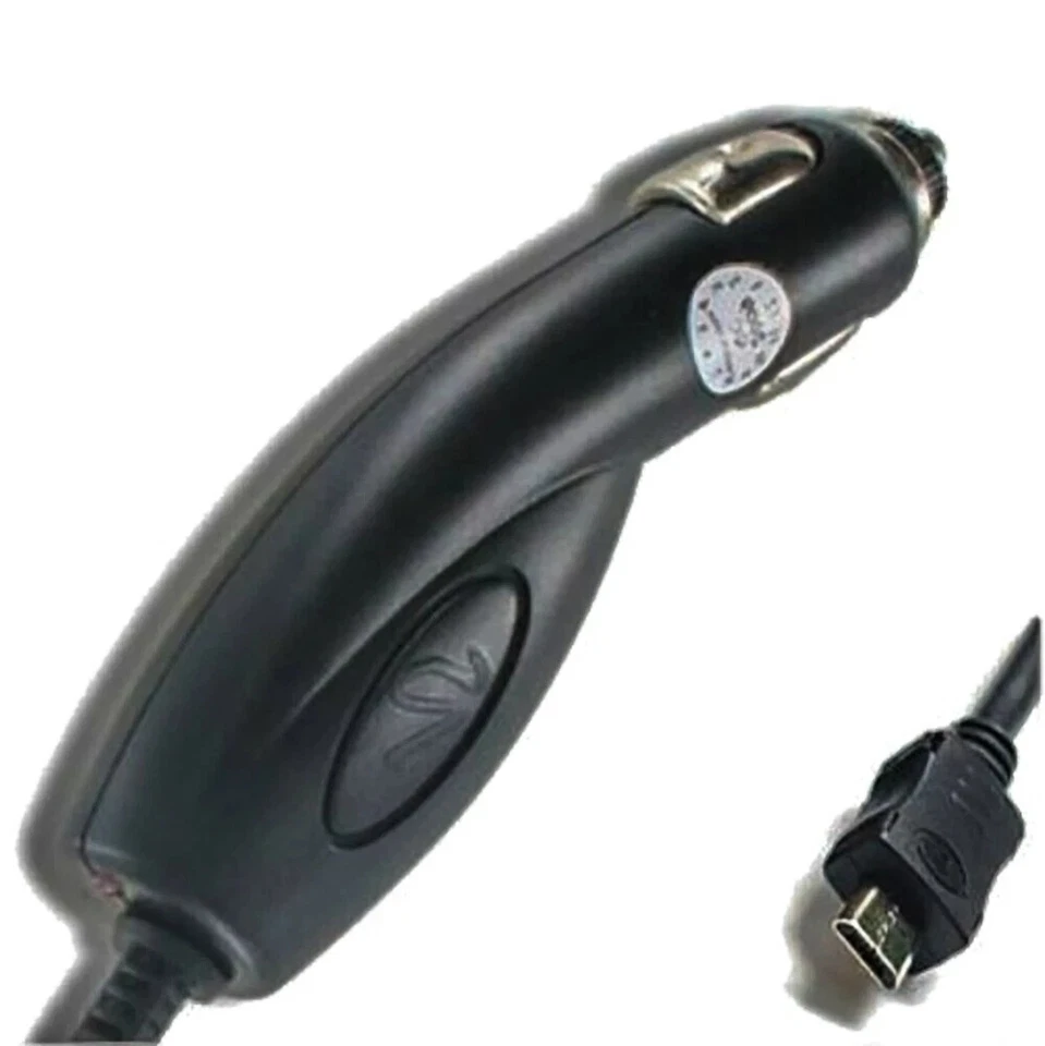 Adaptador DC cabo enrolado microUSB cor preta carregador de carro universal automático - Imagem 4 de 4