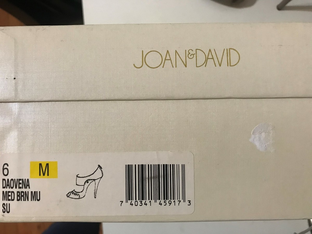 JOAN & DAVID Daovena Medium Brown MU SU 6M High Heel Shoes (Heel