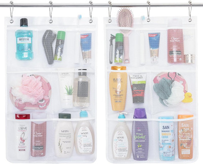 Lifewit Mesh Shower Caddy, 7 Pockets Hanging Shower Organizer with Quick Drying 