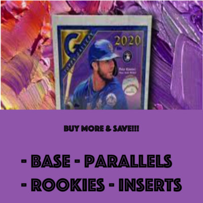 2020 Topps Gallery - Base/Inserts/Parallels/Rookies - You Pick! Buy More & Save!