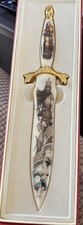 Collector Decorative 12 Inch Dagger With Accent Rhinestone