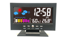 Led Digital Alarm Clock Snooze Calendar Thermometer Hygrometer Weather Display