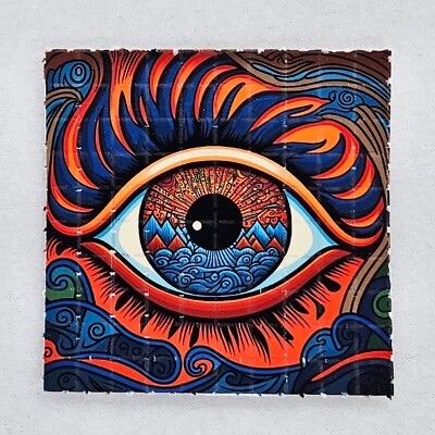 Acid Eye Blotter Art Psychedelic Art LSD Acid Art 100 Tab Sheet Gift