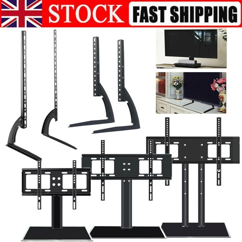 Universal Table Top TV Stand Bracket Base Adjust Pedestal Mount 1470
