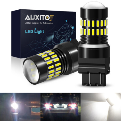 2x AUXITO 3156 3157 4157 LED Backup Reverse Light Bulbs 6000K Xenon White Bright