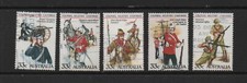 AUSTRALIA 1985 19th-CENTURY MILITARY UNIFORMS Set of 5v (SG964/8) *USED*