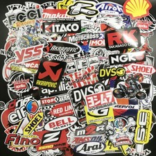 Performance,Components,Racing Equipment,Sponsors,Vinyl Decals Stickers 120 Pack