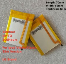NEW 3800mAh Battery Upgrade Replacement for iPod Classic 6 7Video 5 5.5 Thin LOT