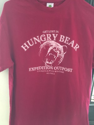 Get Lost In Hungry Bear Expedition Outpost Alaska Tee Shirt