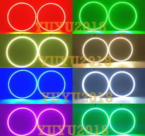 BT App Control RGB Halo Ring Demon Angel Eye For Jeep Renegade 2015-18 Flash DRL - Picture 16 of 24
