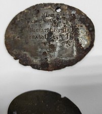 Big ID Tag & one empty WWI original Germany