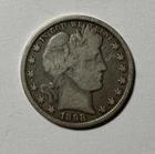 1898 Barber Half Dollar Early Date VG