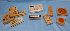 Lot of 10 Scrapbooking Stamps Unused