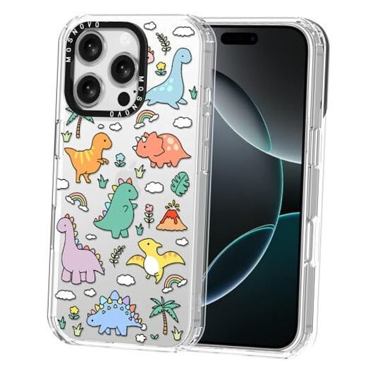 Case for [Buffertech 6.6ft Military-Grade Drop iPhone 16 Pro Dinosaur Land