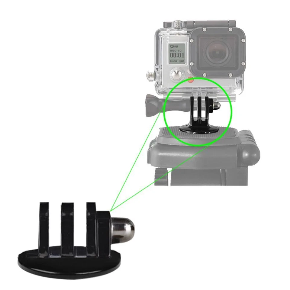 12” Flexible Tripod + Gopro Mount for Gopro 10 9 8 7 6 5 4 black Sjcam Xiaoyi - Image 4 of 4