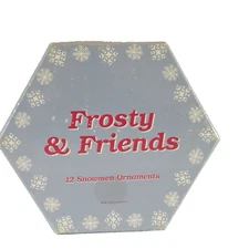 Vintage Frosty and Friends 1996 12 Snowman Ornaments C&F Enterprises 48397 w/Box
