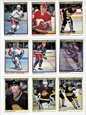1990-91 O-Pee-Chee Premier OPC Hockey Cards Complete Your Set U Pick List 1-132