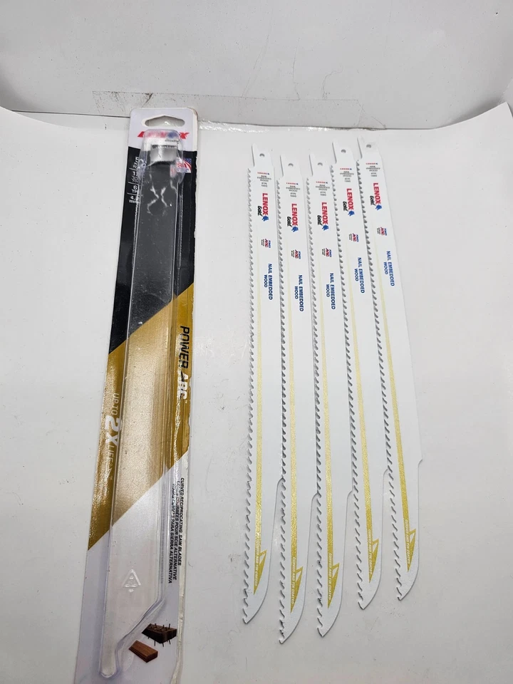 (CANTIDAD 5) Lenox 21061156GR: Hoja de sierra recíproca, 6 TPI, 12", 5/Cd Foto 3 de 4