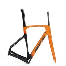 700*40C Carbon Fiber Road Bike Frameset Disc BrakeThru Axle Gravel Bicycle Frame