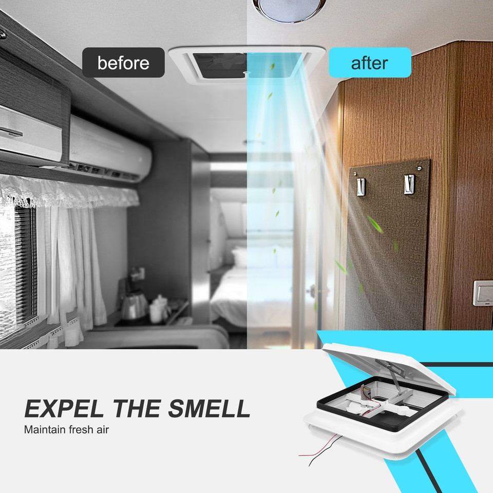 Camper Roof Vent Horsebox Motorhome Shower Hatch Blind 420x420 Caravan