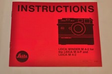 Leitz Leica Winder M4-2 for the Leica M4-P and M4-2 Instructions, c1981