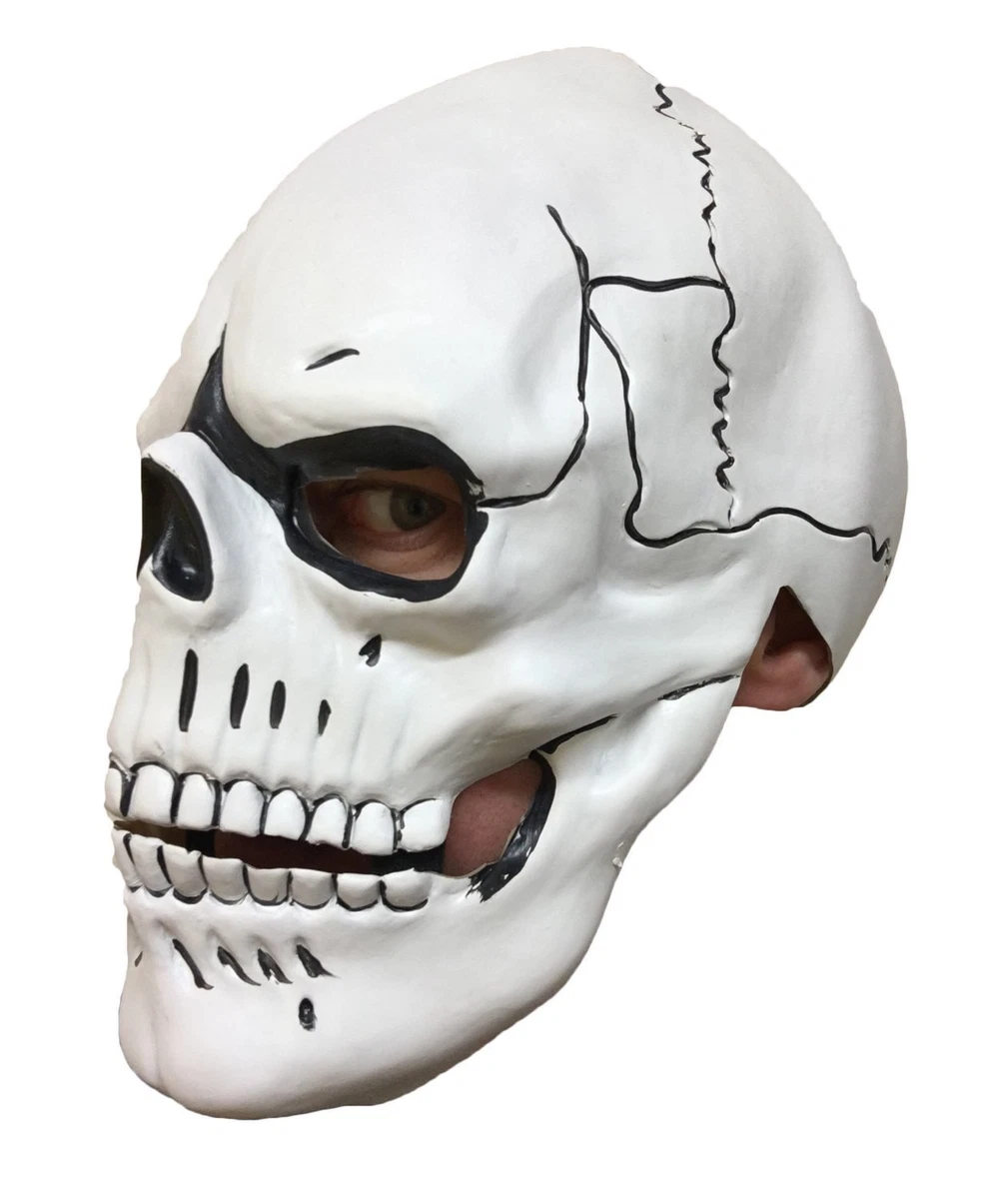Skull Mask White Day Of The Dead Spectre James Fancy Costume Bond Accessory