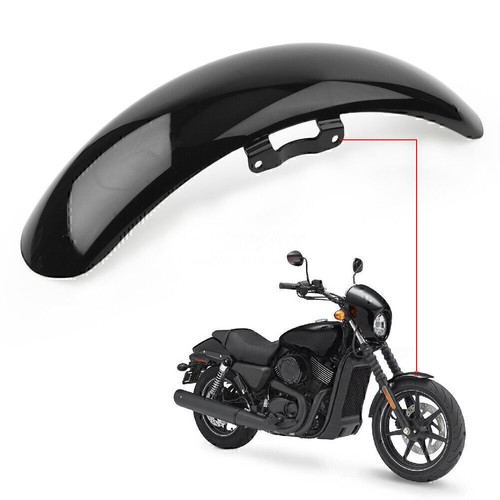 Black Plastic Motorcycle Front Mudguard Cover for Harley Street XG750 /500 15-17 - Picture 1 of 11