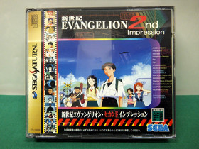Sega Saturn Neon Genesis Evangelion 2nd Impression. CD, spine card. JAPAN. 17424