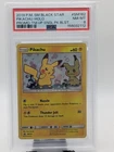 POKEMON TEAM UP SM BLACK STAR PROMO PIKACHU #SM162 HOLO PSA 8