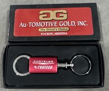 Chrysler Pt Cruiser Key Ring Chrome Aluminum Red Valet Keychain New